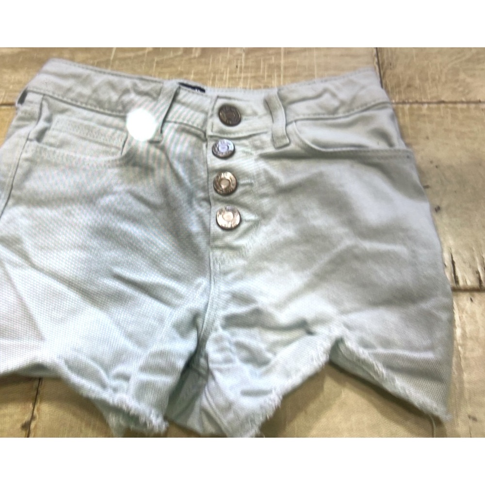Teal jeans shorts